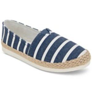 NWB - Esprit Women's Ellery Espadrille Flats - Blue Stripe - Size 9M